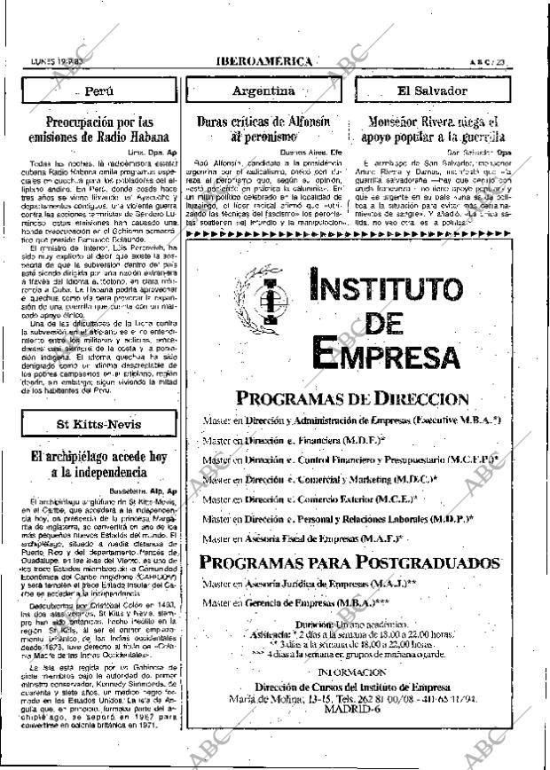 ABC MADRID 19-09-1983 página 23