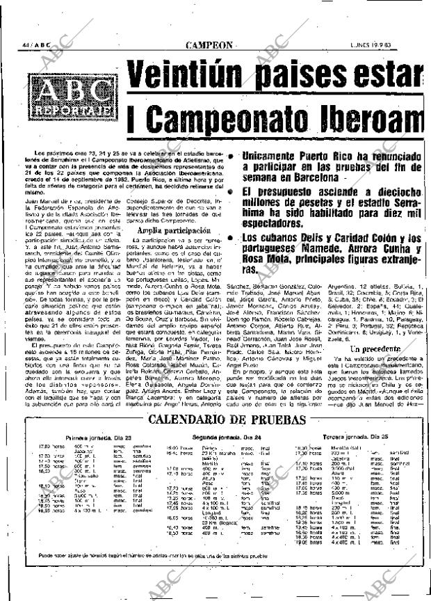 ABC MADRID 19-09-1983 página 44