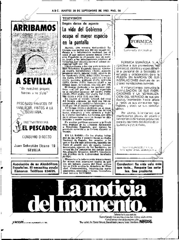 ABC SEVILLA 20-09-1983 página 72