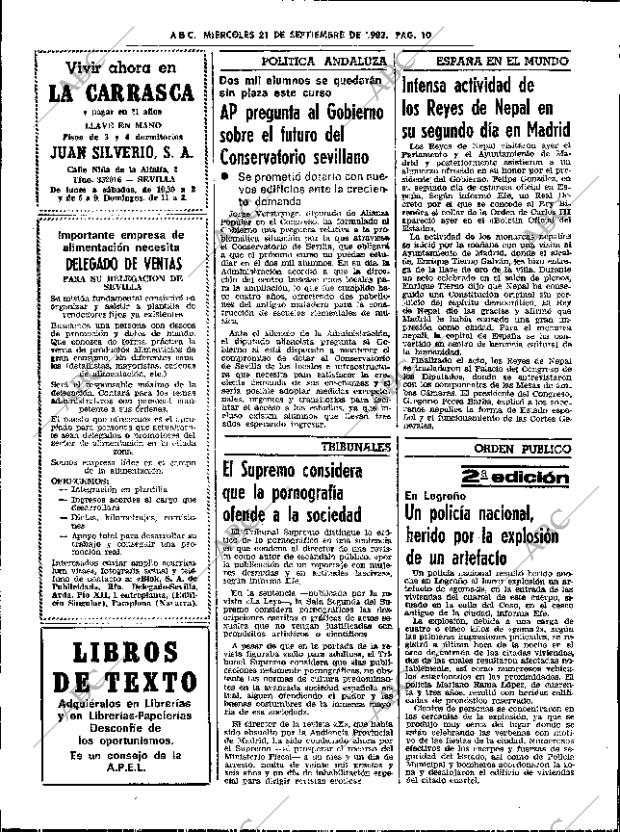 ABC SEVILLA 21-09-1983 página 18