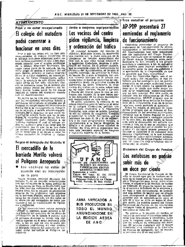 ABC SEVILLA 21-09-1983 página 28