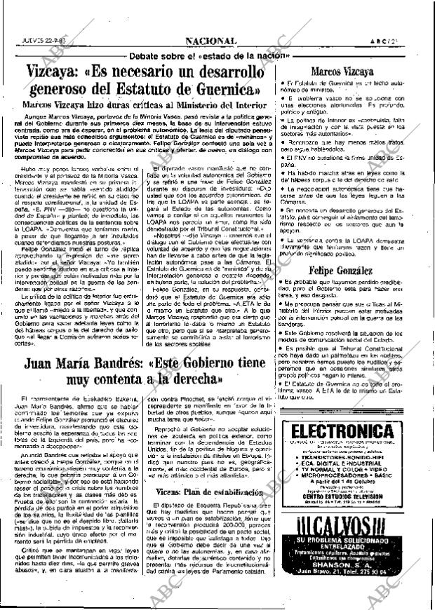ABC MADRID 22-09-1983 página 21