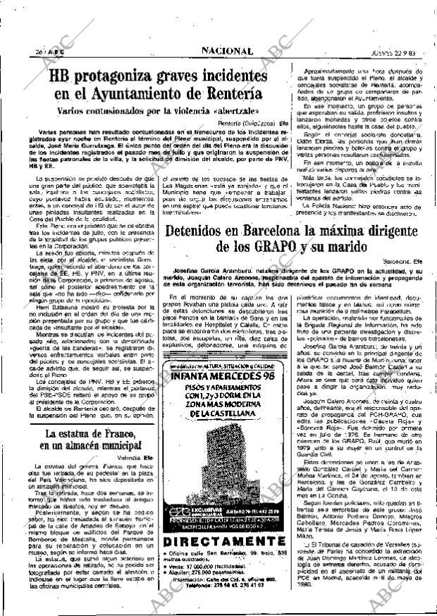 ABC MADRID 22-09-1983 página 26