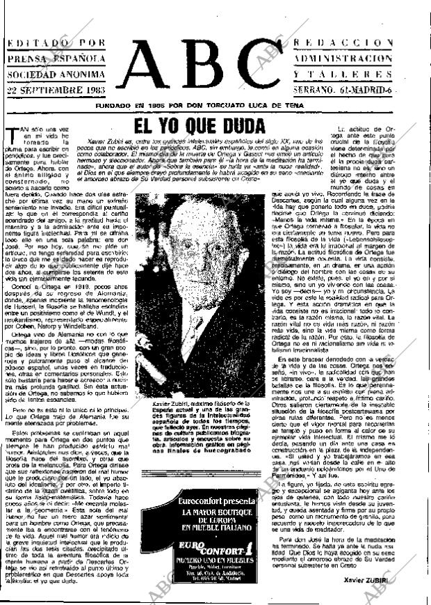 ABC MADRID 22-09-1983 página 3