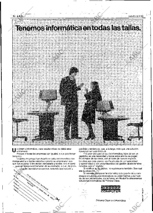 ABC MADRID 22-09-1983 página 30