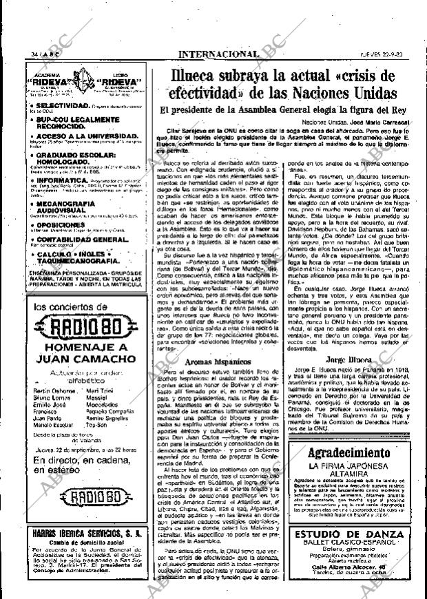 ABC MADRID 22-09-1983 página 34