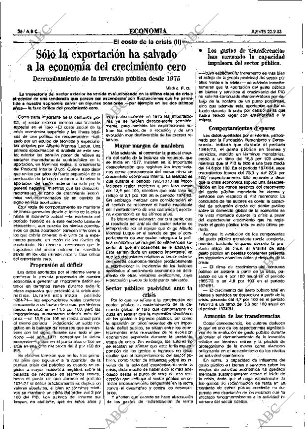 ABC MADRID 22-09-1983 página 56