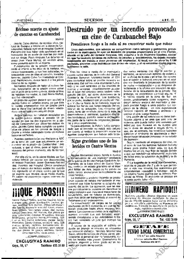 ABC MADRID 22-09-1983 página 65