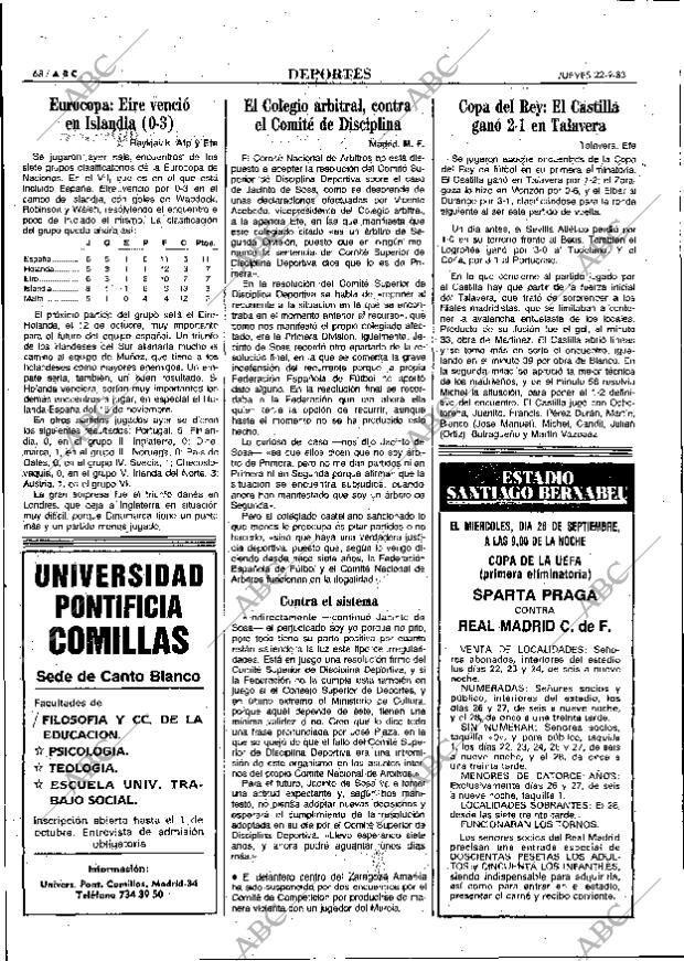 ABC MADRID 22-09-1983 página 68