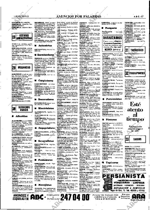 ABC MADRID 22-09-1983 página 87