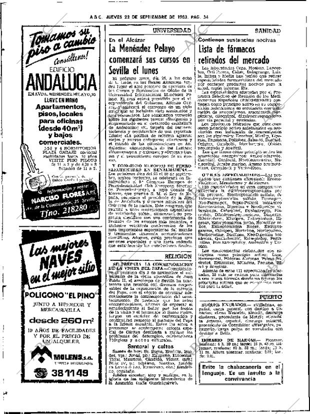 ABC SEVILLA 22-09-1983 página 46