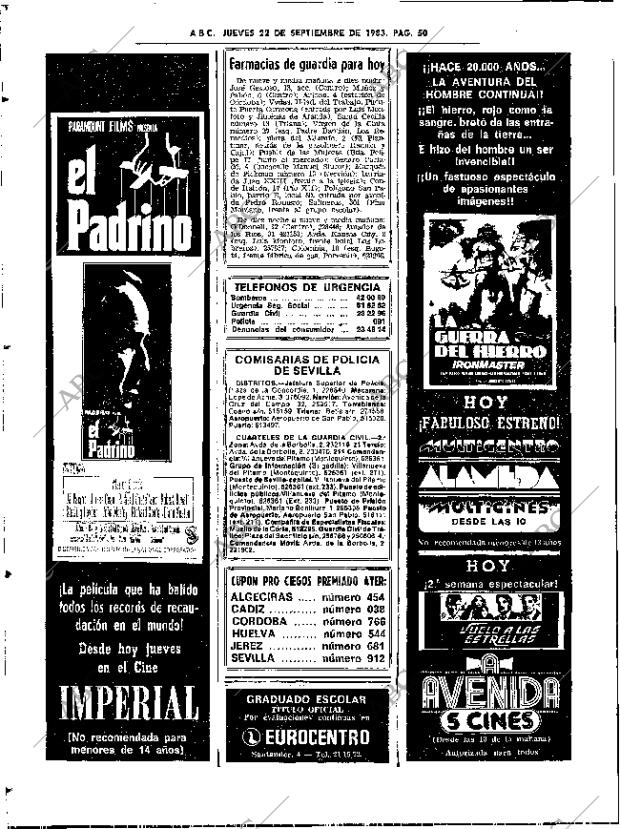 ABC SEVILLA 22-09-1983 página 62