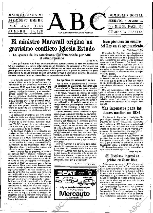 ABC MADRID 24-09-1983 página 13