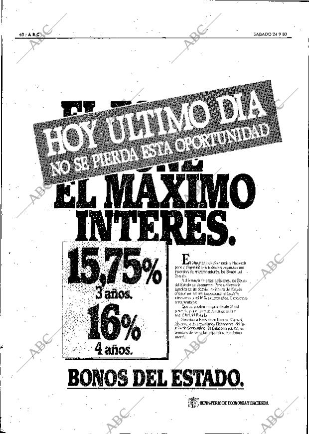 ABC MADRID 24-09-1983 página 60