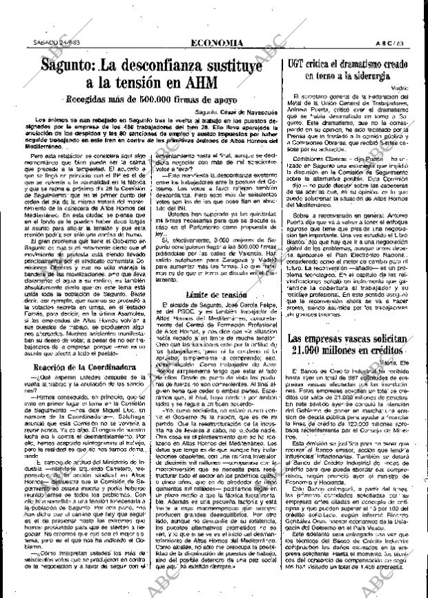 ABC MADRID 24-09-1983 página 63