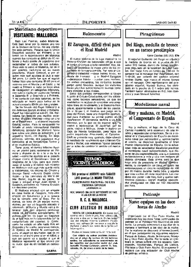 ABC MADRID 24-09-1983 página 72