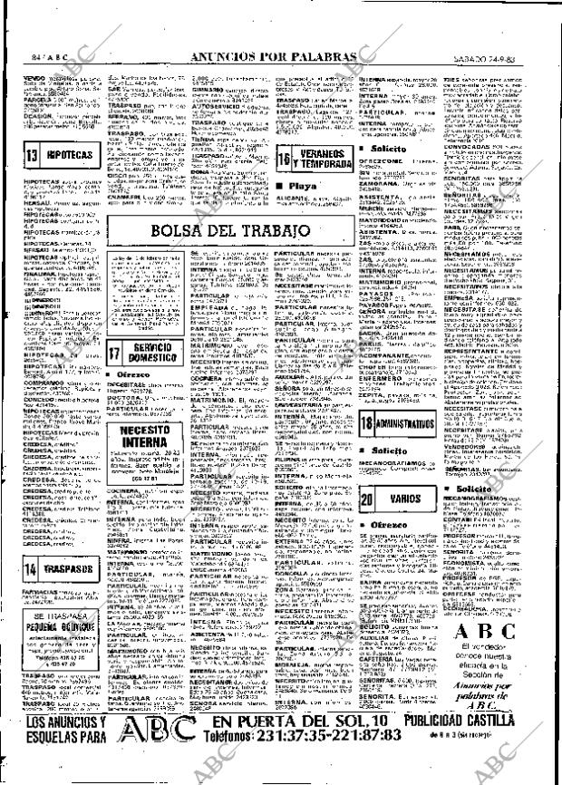 ABC MADRID 24-09-1983 página 84