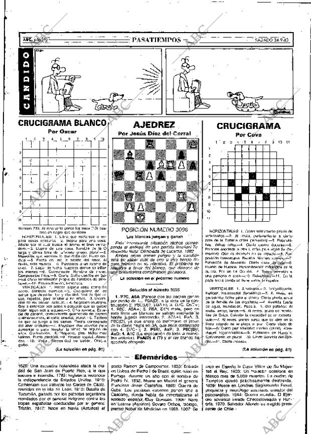 ABC MADRID 24-09-1983 página 92