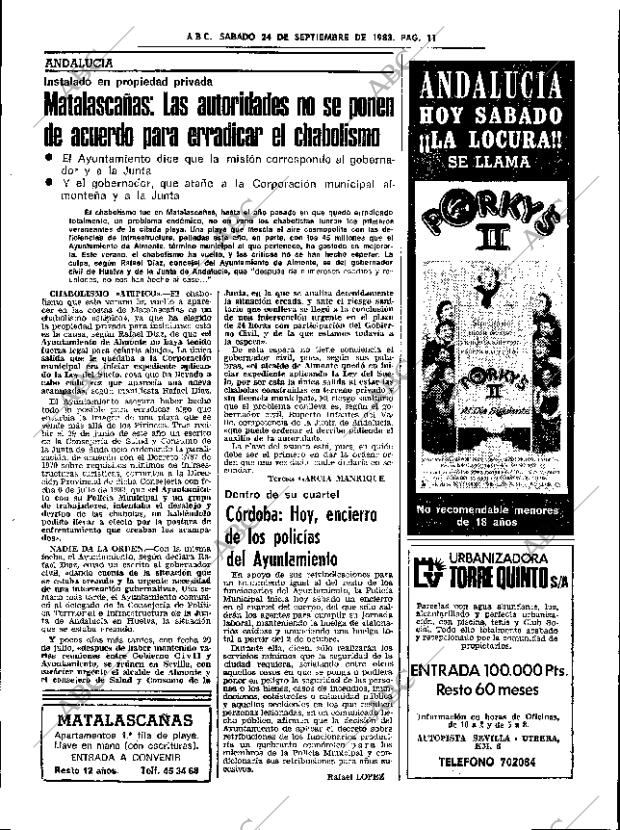 ABC SEVILLA 24-09-1983 página 21