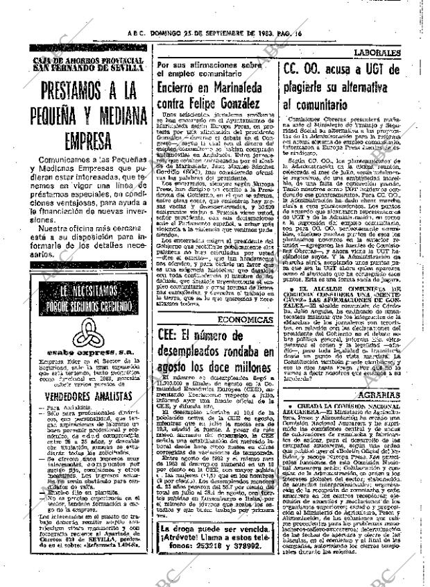 ABC SEVILLA 25-09-1983 página 32