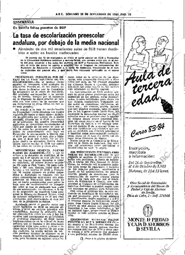 ABC SEVILLA 25-09-1983 página 49