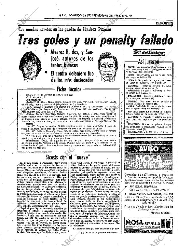 ABC SEVILLA 25-09-1983 página 63