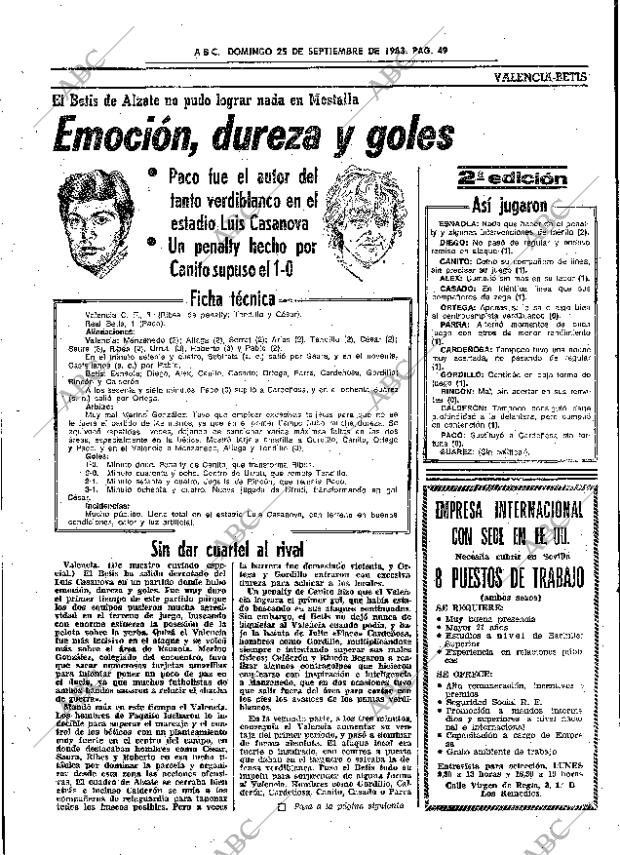 ABC SEVILLA 25-09-1983 página 65