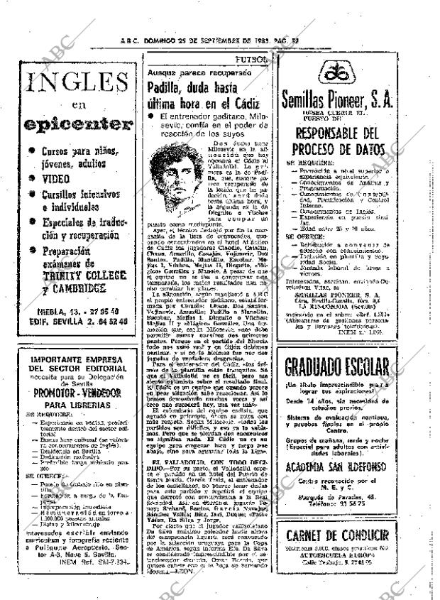 ABC SEVILLA 25-09-1983 página 68