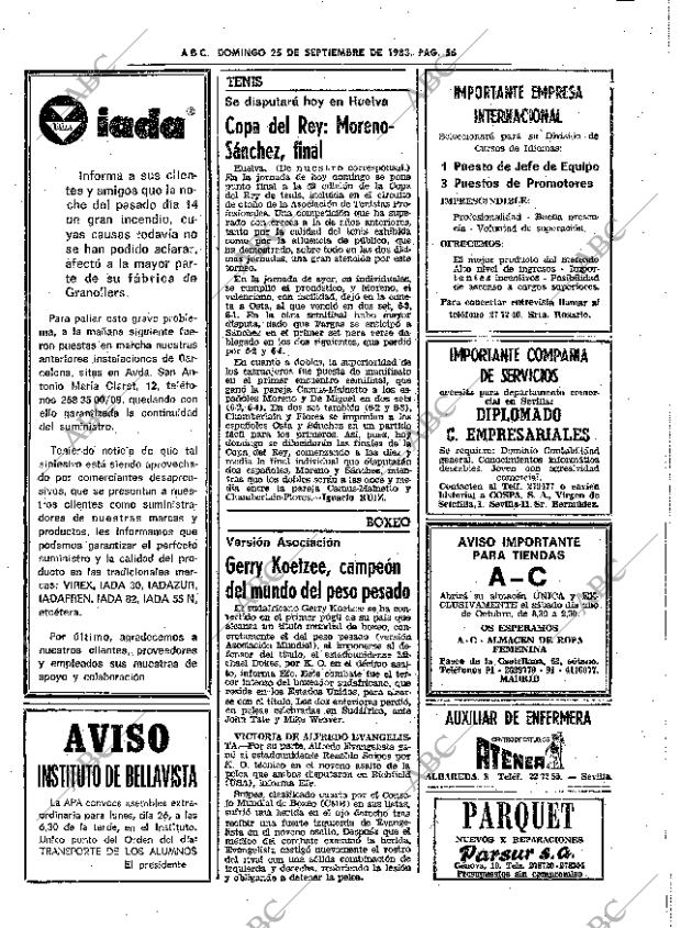 ABC SEVILLA 25-09-1983 página 72