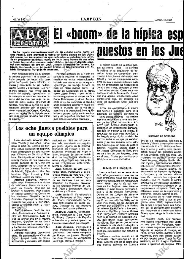 ABC MADRID 26-09-1983 página 48