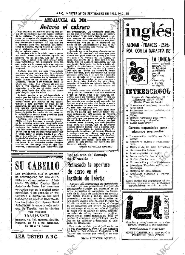 ABC SEVILLA 27-09-1983 página 31