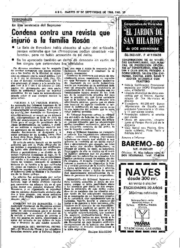 ABC SEVILLA 27-09-1983 página 55