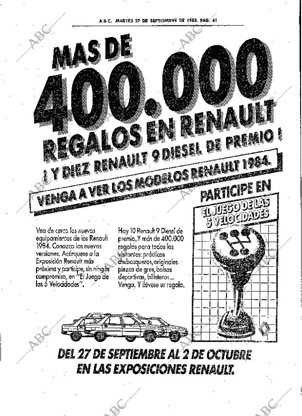 ABC SEVILLA 27-09-1983 página 77