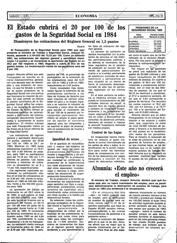 ABC MADRID 01-10-1983 página 55