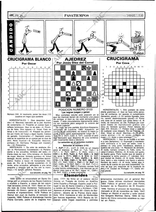 ABC MADRID 01-10-1983 página 84