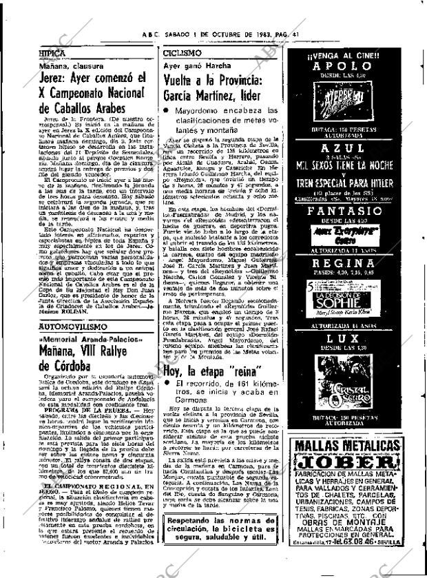ABC SEVILLA 01-10-1983 página 73