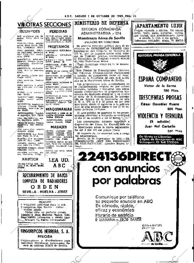 ABC SEVILLA 01-10-1983 página 83