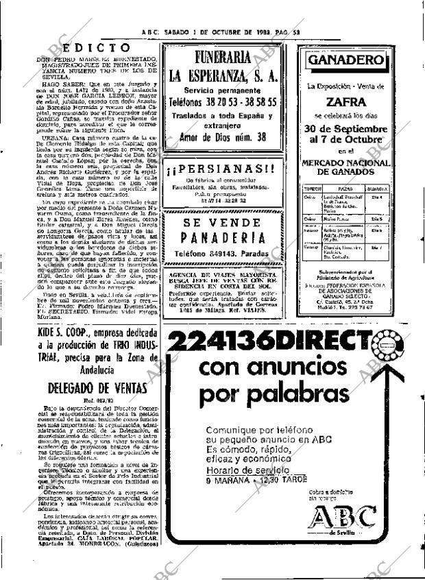 ABC SEVILLA 01-10-1983 página 85