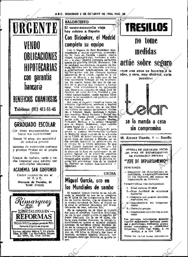 ABC SEVILLA 02-10-1983 página 64