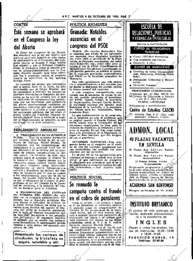 ABC SEVILLA 04-10-1983 página 23