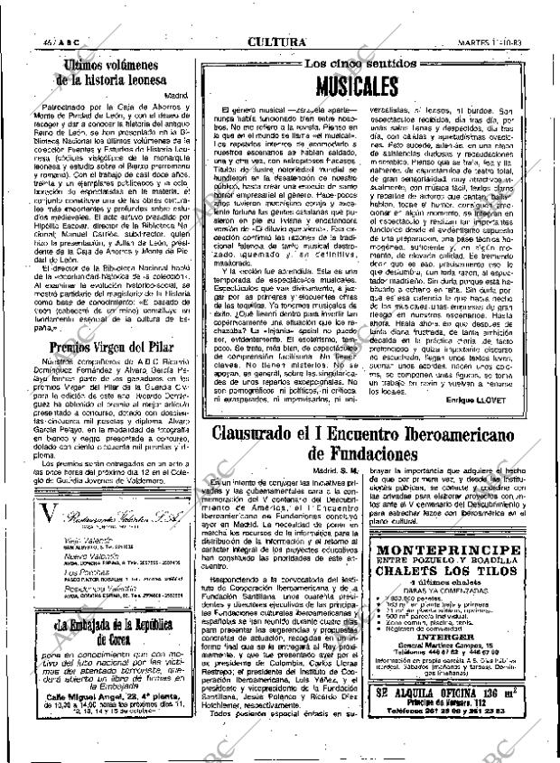 ABC MADRID 11-10-1983 página 46