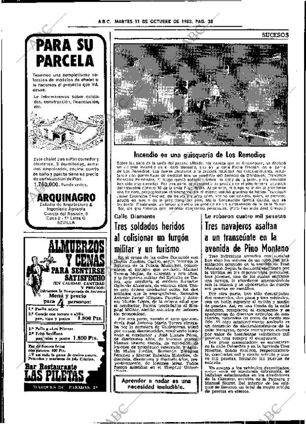 ABC SEVILLA 11-10-1983 página 38