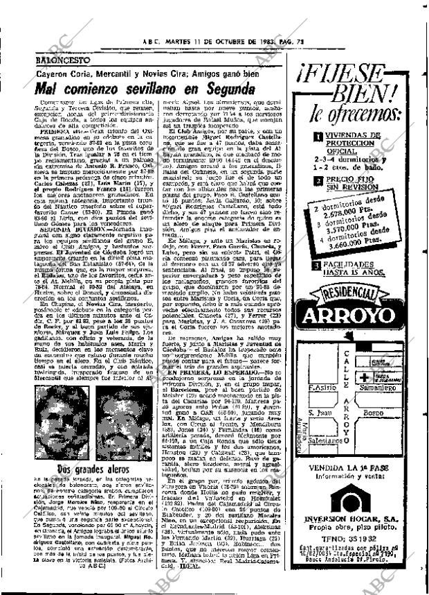 ABC SEVILLA 11-10-1983 página 73