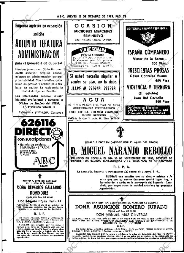 ABC SEVILLA 13-10-1983 página 76