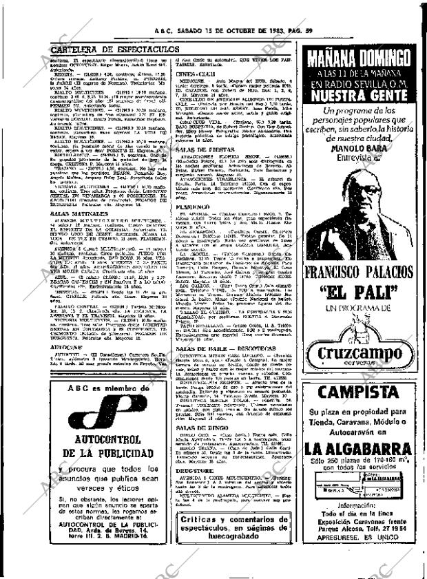 ABC SEVILLA 15-10-1983 página 59