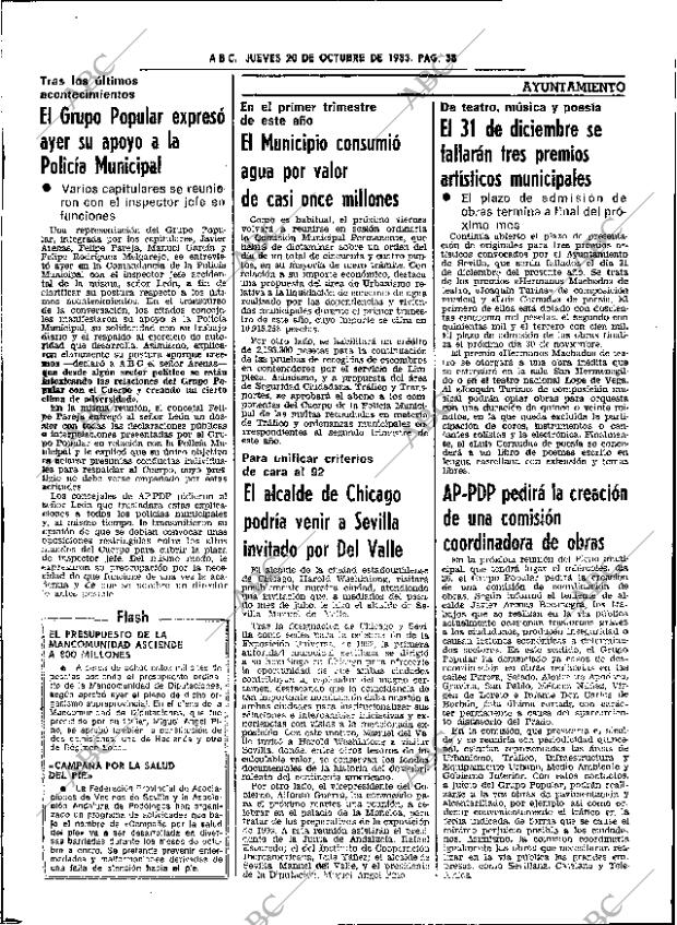 ABC SEVILLA 20-10-1983 página 38