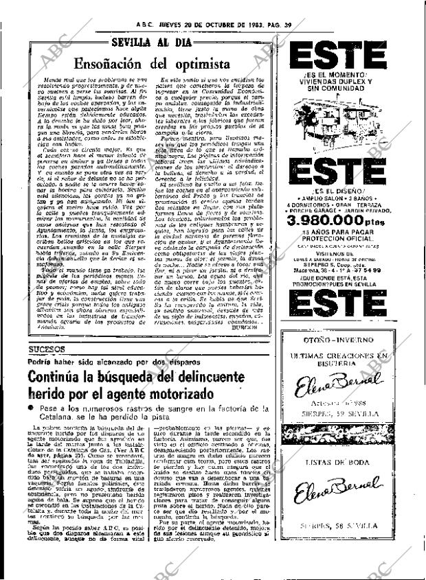 ABC SEVILLA 20-10-1983 página 39