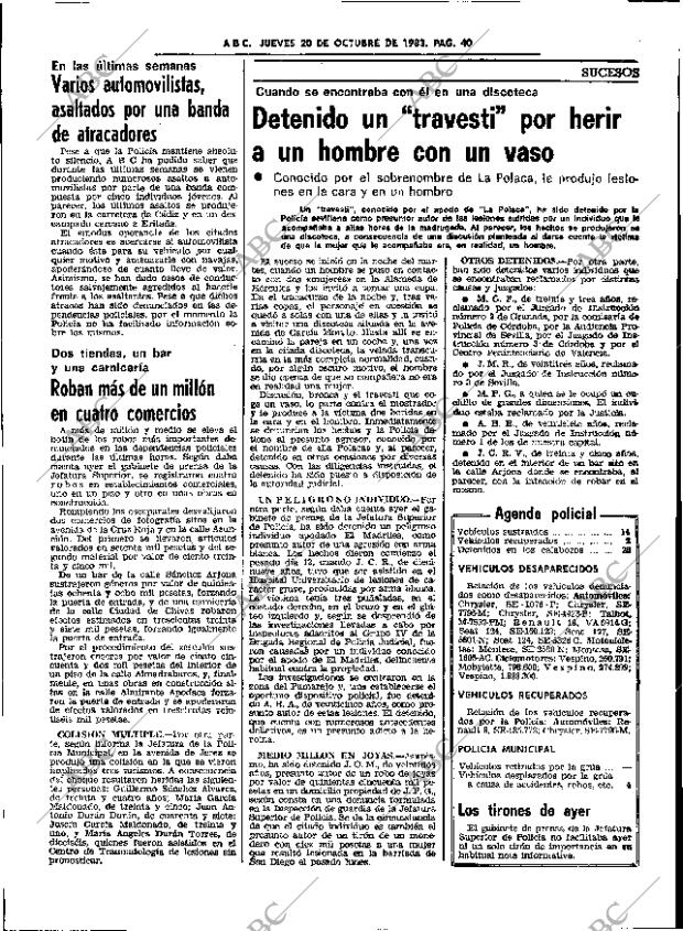 ABC SEVILLA 20-10-1983 página 40