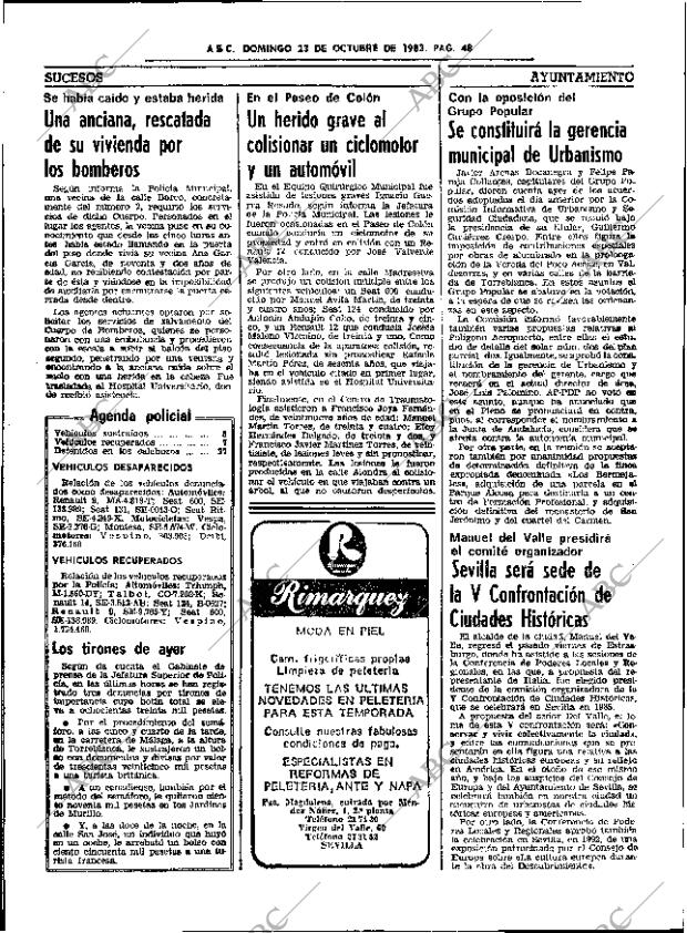 ABC SEVILLA 23-10-1983 página 48