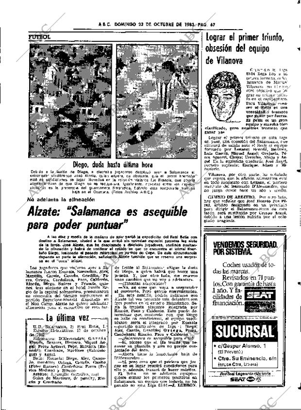 ABC SEVILLA 23-10-1983 página 67